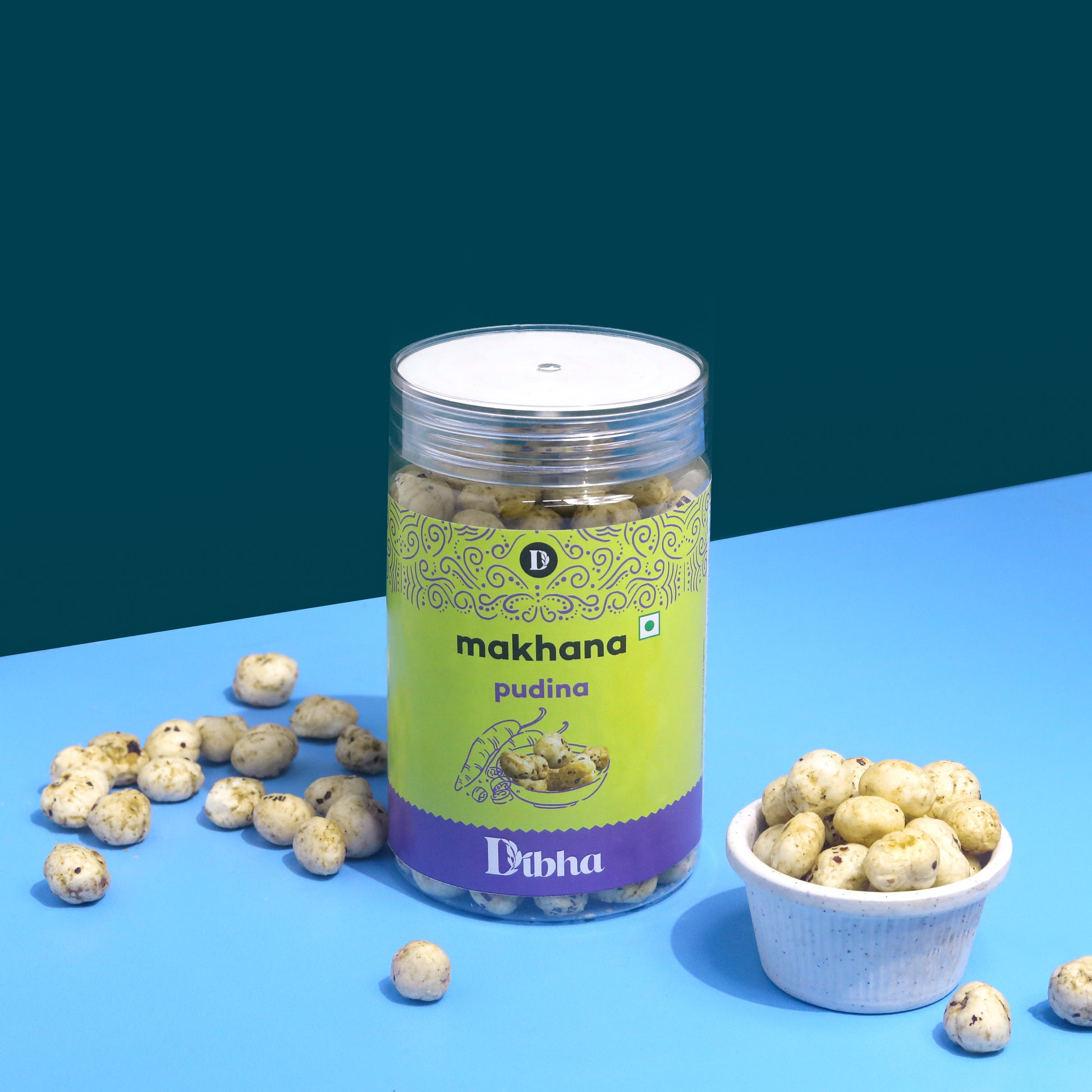 DIBHA - HONEST SNACKING Pudina Flavoured Makhana, 55g