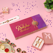 Premium Rakhi With 18 Assorted Chocolates Gift Box
