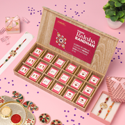 Premium Rakhi With 18 Assorted Chocolates Gift Box