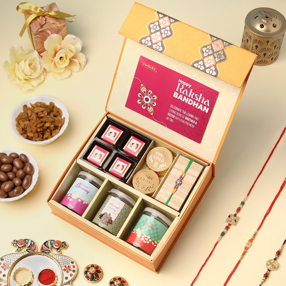 Premium Delightful Treats Rakhi Hamper
