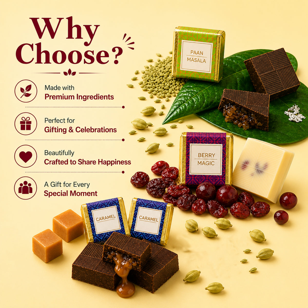 Assorted Square Choco Bites