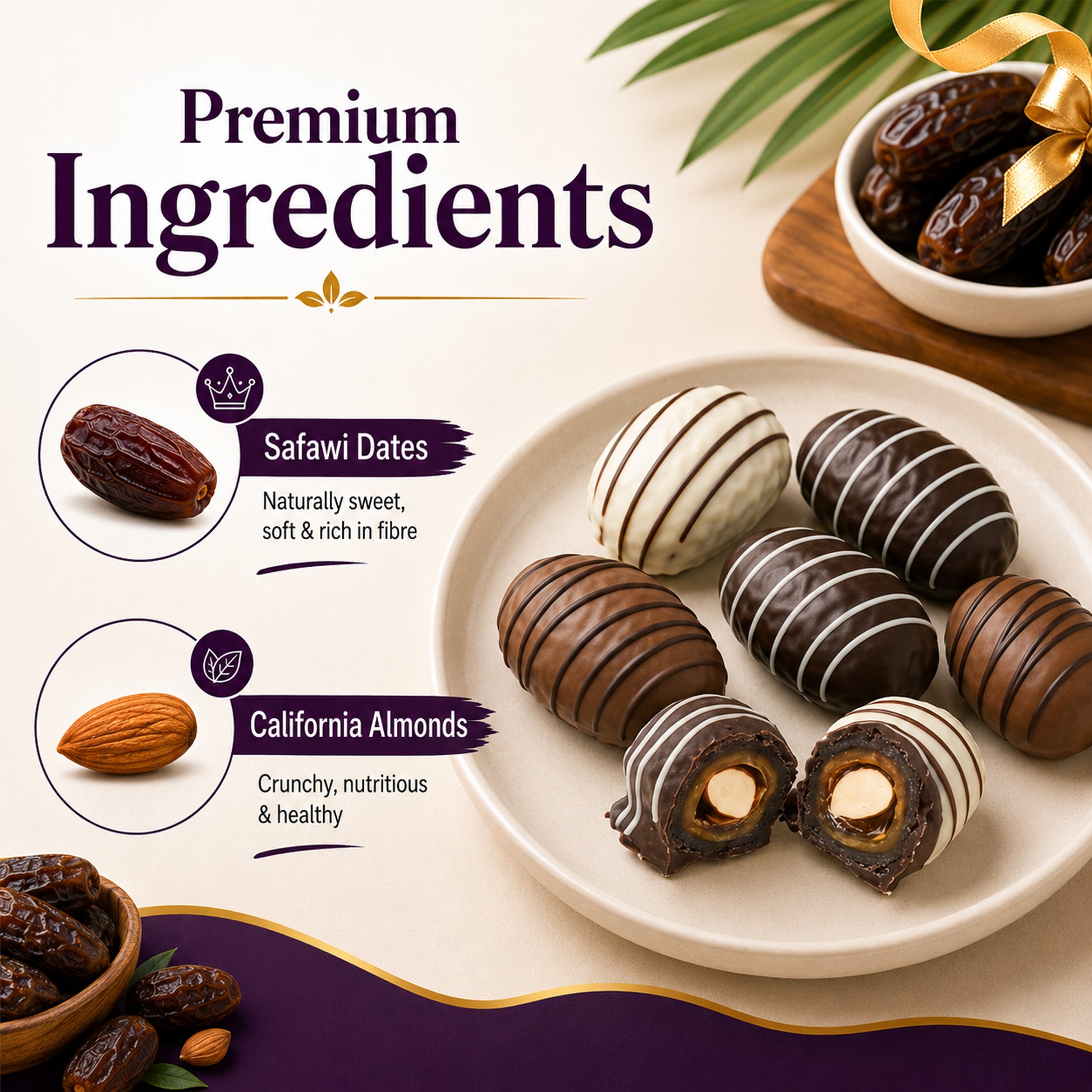 Ruchoks Dates Premium Chocolate Fudges  (150 g)