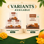 Ruchoks Mango Sandwich Premium Chocolate Brittles  (10 Units)