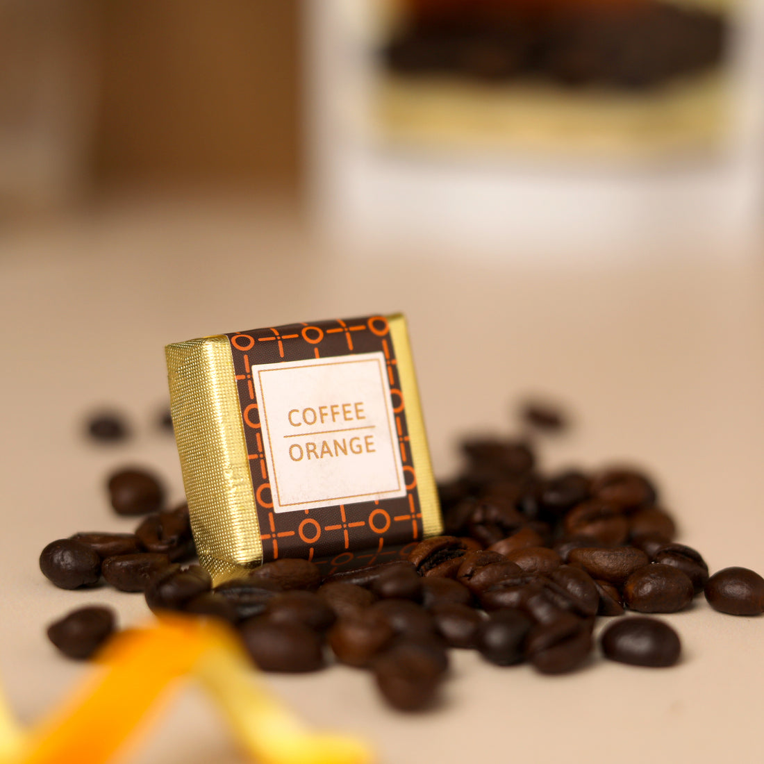 Coffee Orange Square Chocolate