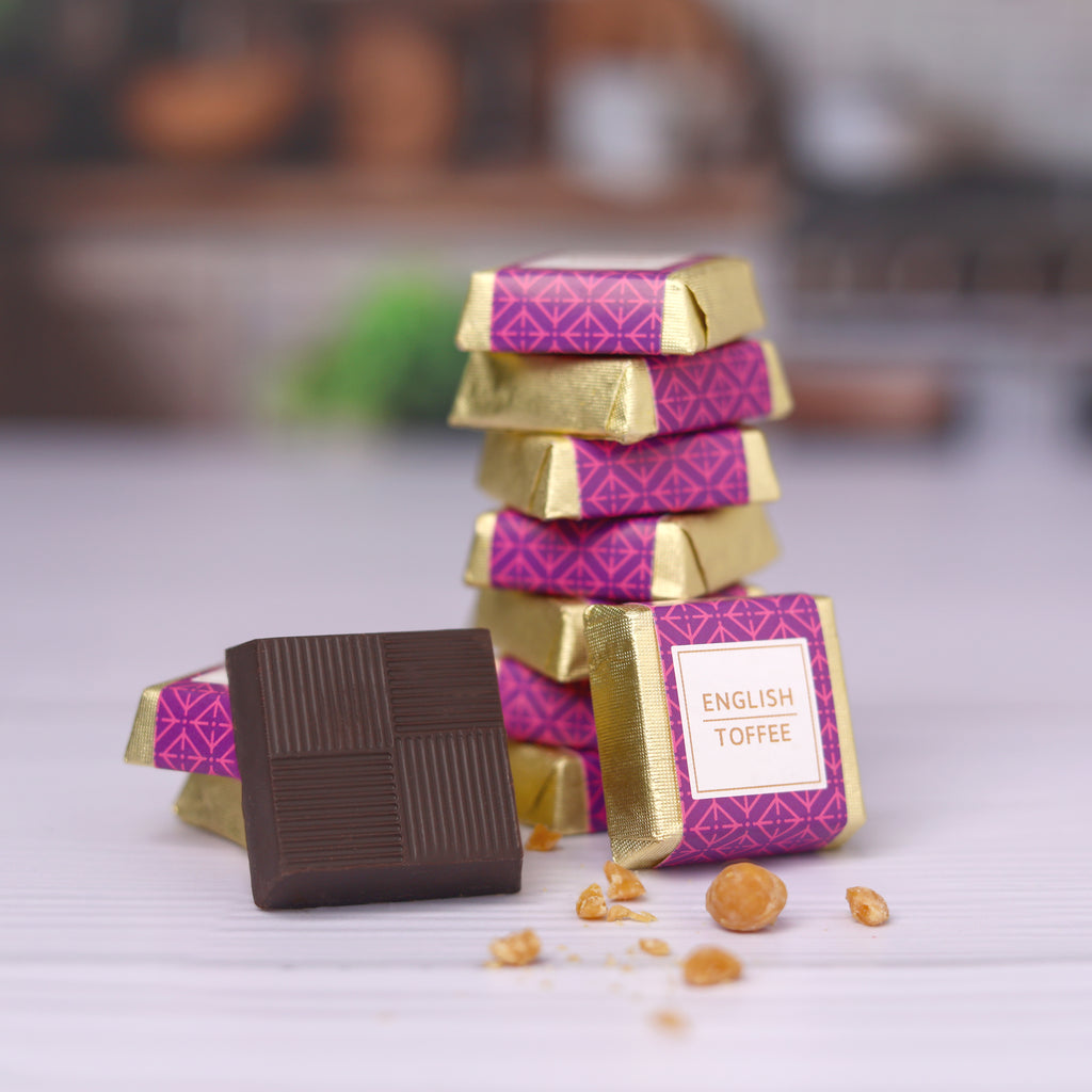 English Toffee Square Chocolate