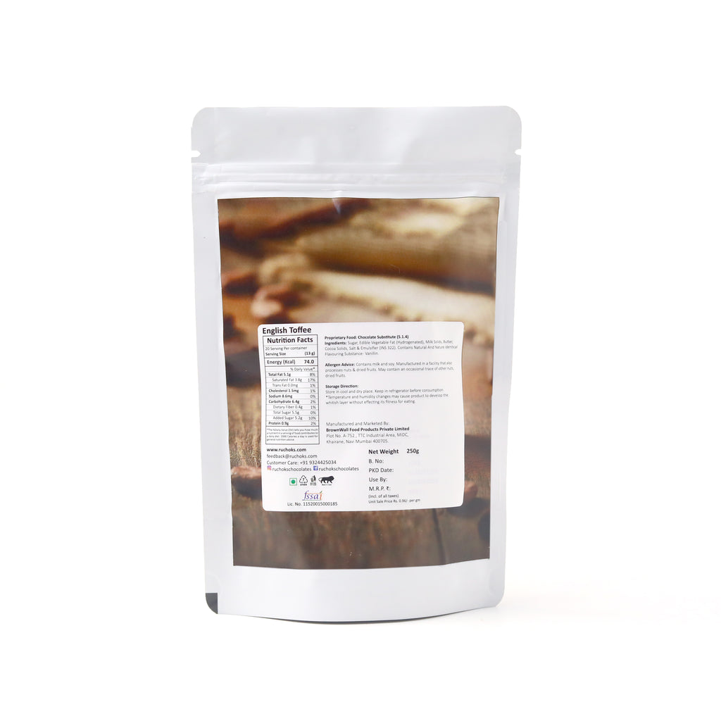 English Toffee Square Chocolate