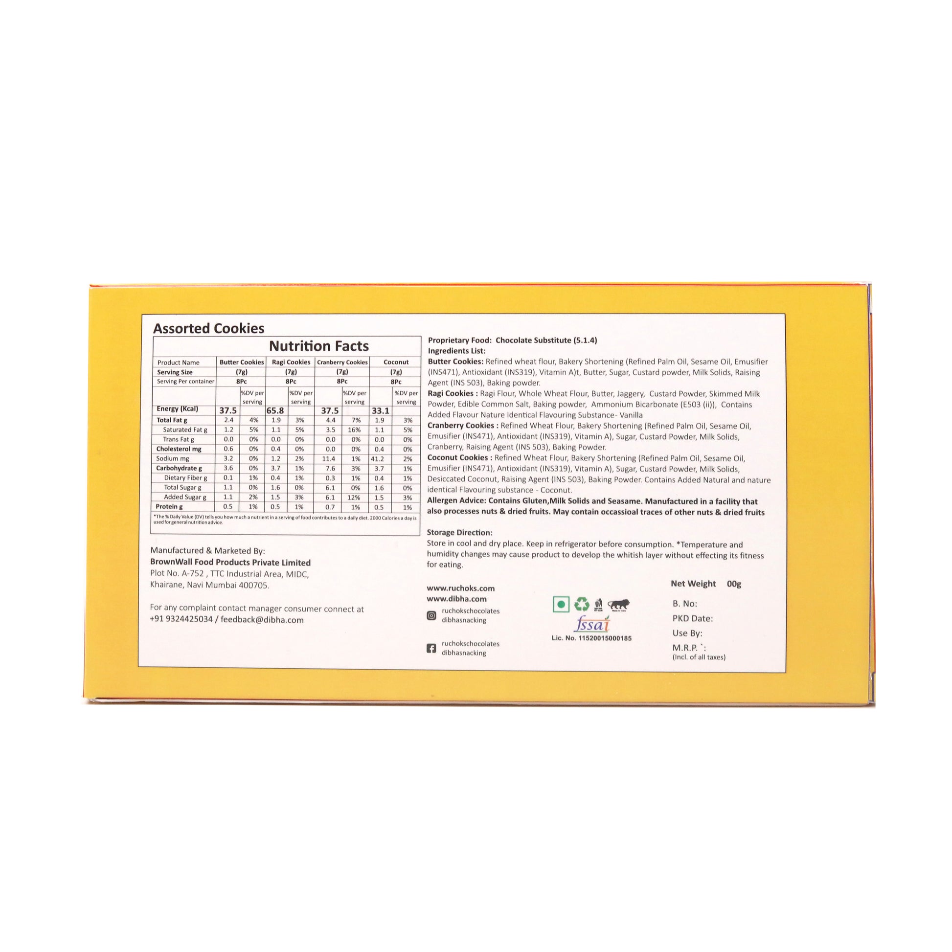 🍪 Assorted Cookies – Set of 4