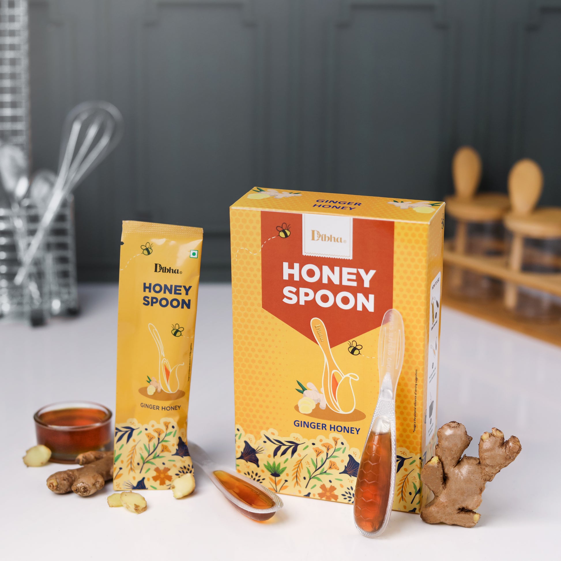 Ginger Honey Spoon - Set of 10