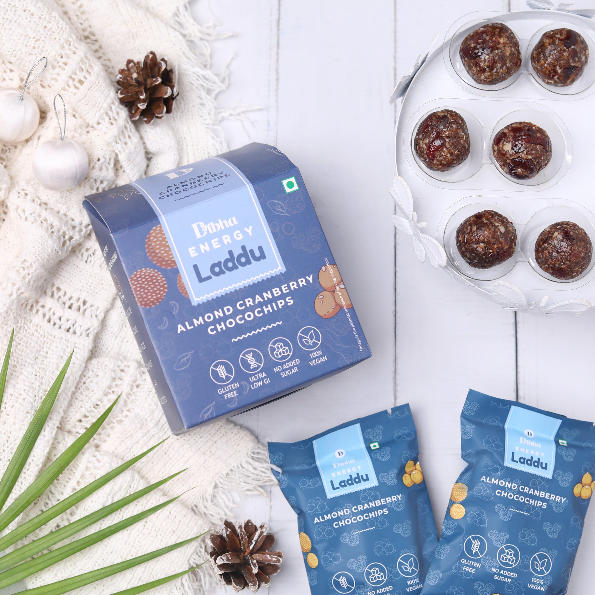 Cranberry Almond Chocochips Laddu