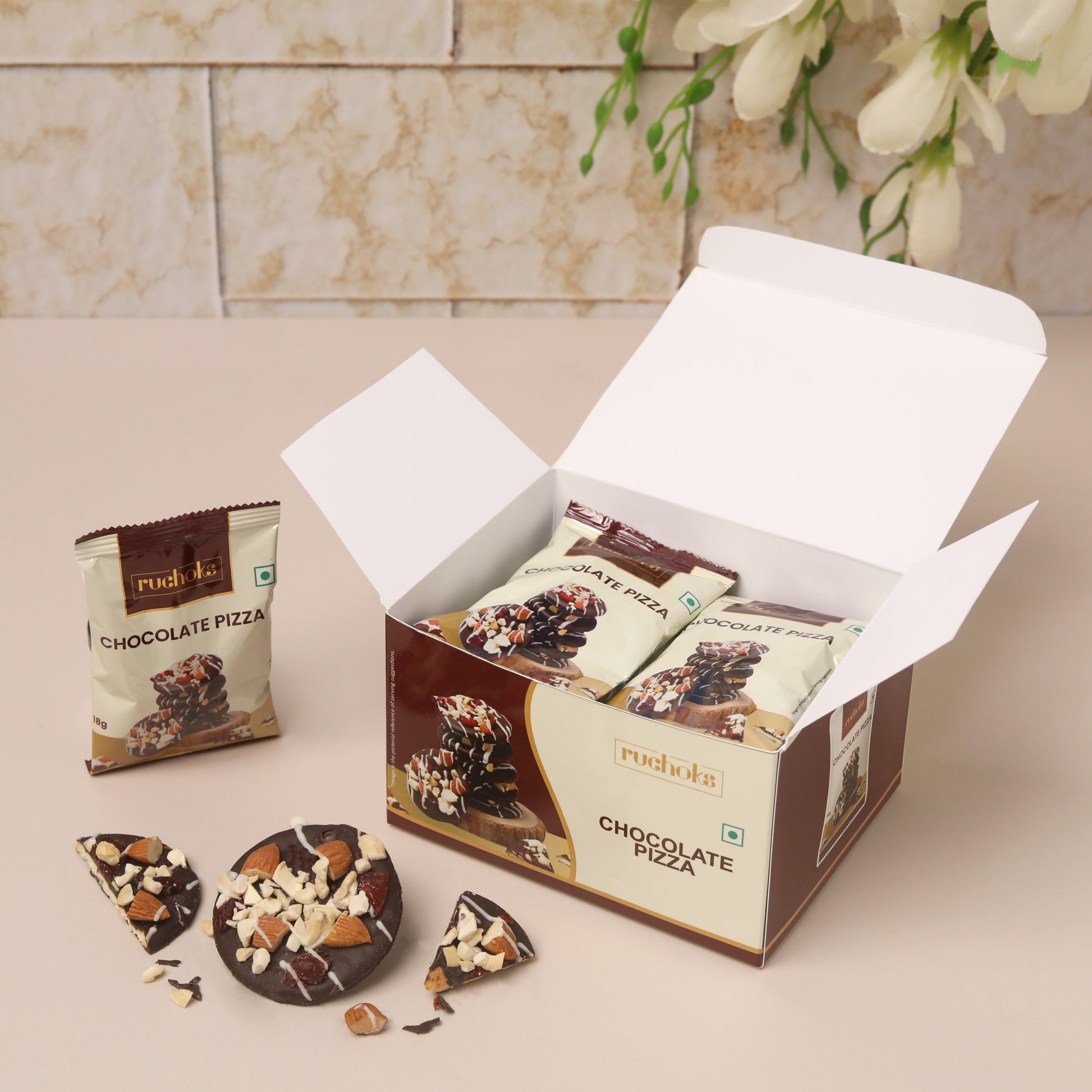Chocolate Pizza - Set of 10 Box