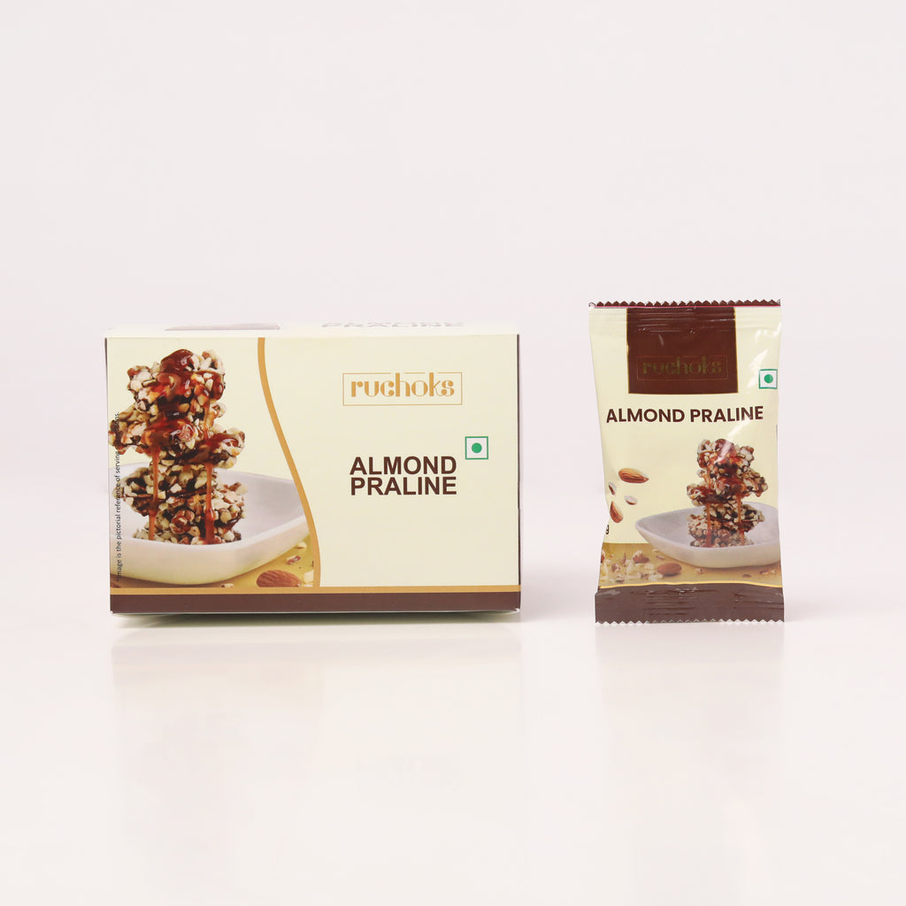 Ruchoks Almond Praline_Premium Chocolate Brittles  (10 Units)