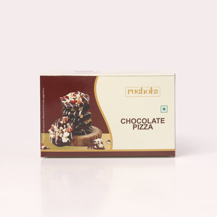 Ruchoks Chocolate Pizza Premium Chocolate Brittles  (10 Units)