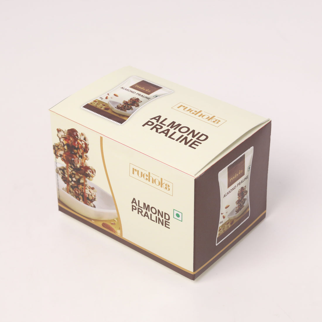 Ruchoks Almond Praline Premium Chocolate Brittles  (10 Units)