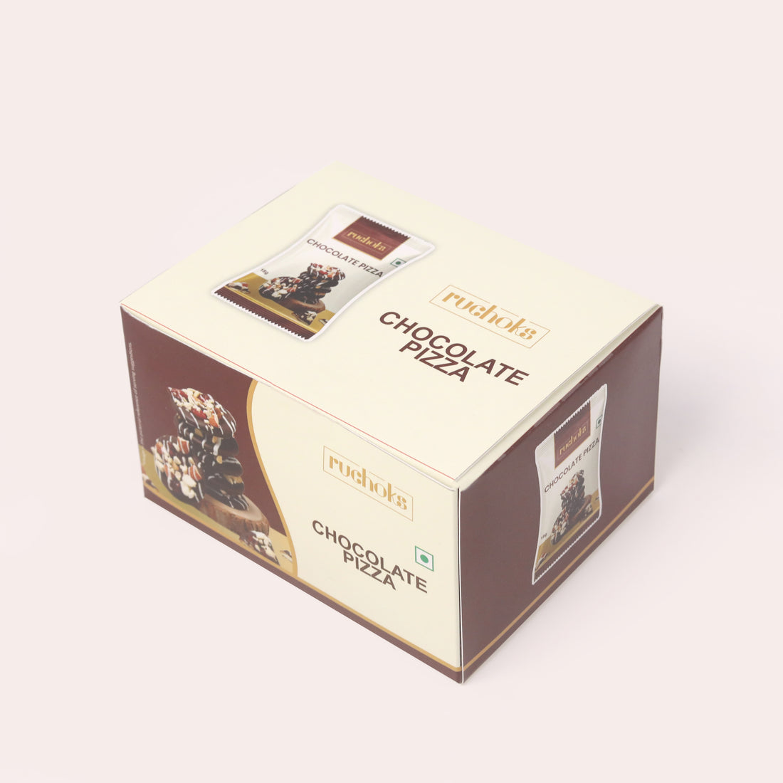 Ruchoks Chocolate Pizza Premium Chocolate Brittles  (10 Units)