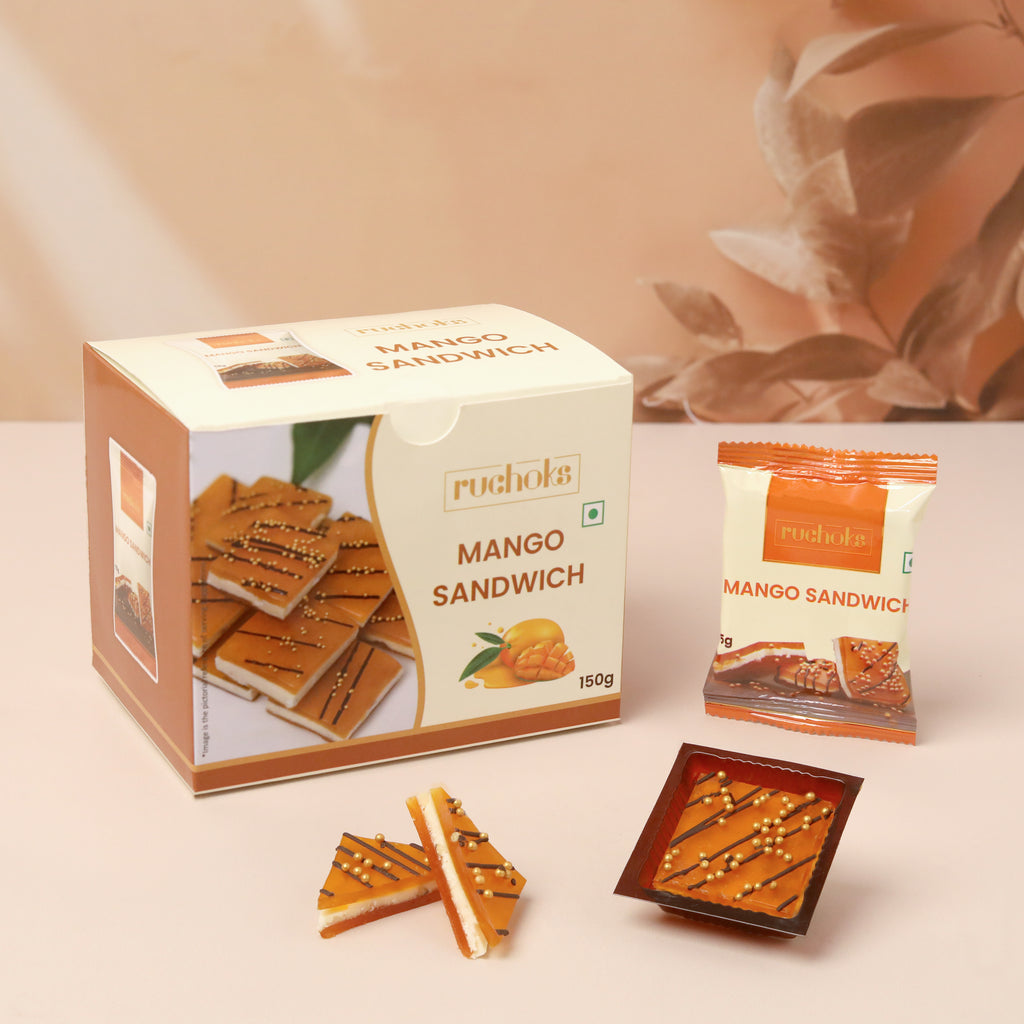 Ruchoks Mango Sandwich_Premium Chocolate Brittles  (10 Units)