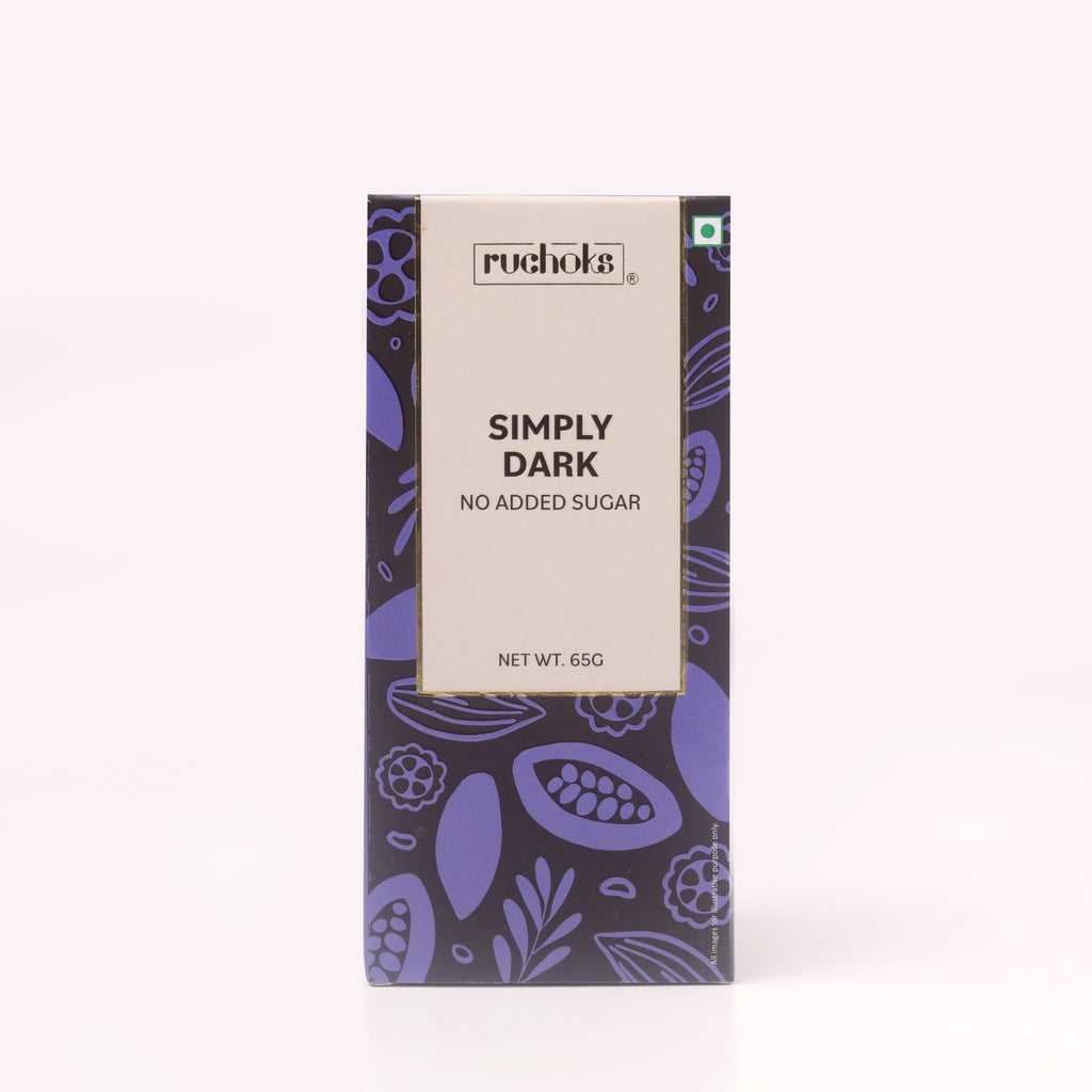 Simply Dark (No Added Sugar) Chocolate Bar
