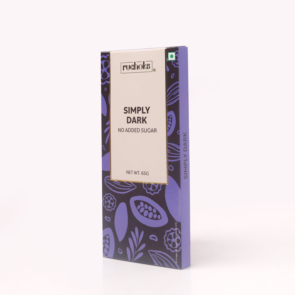 Simply Dark (No Added Sugar) Chocolate Bar