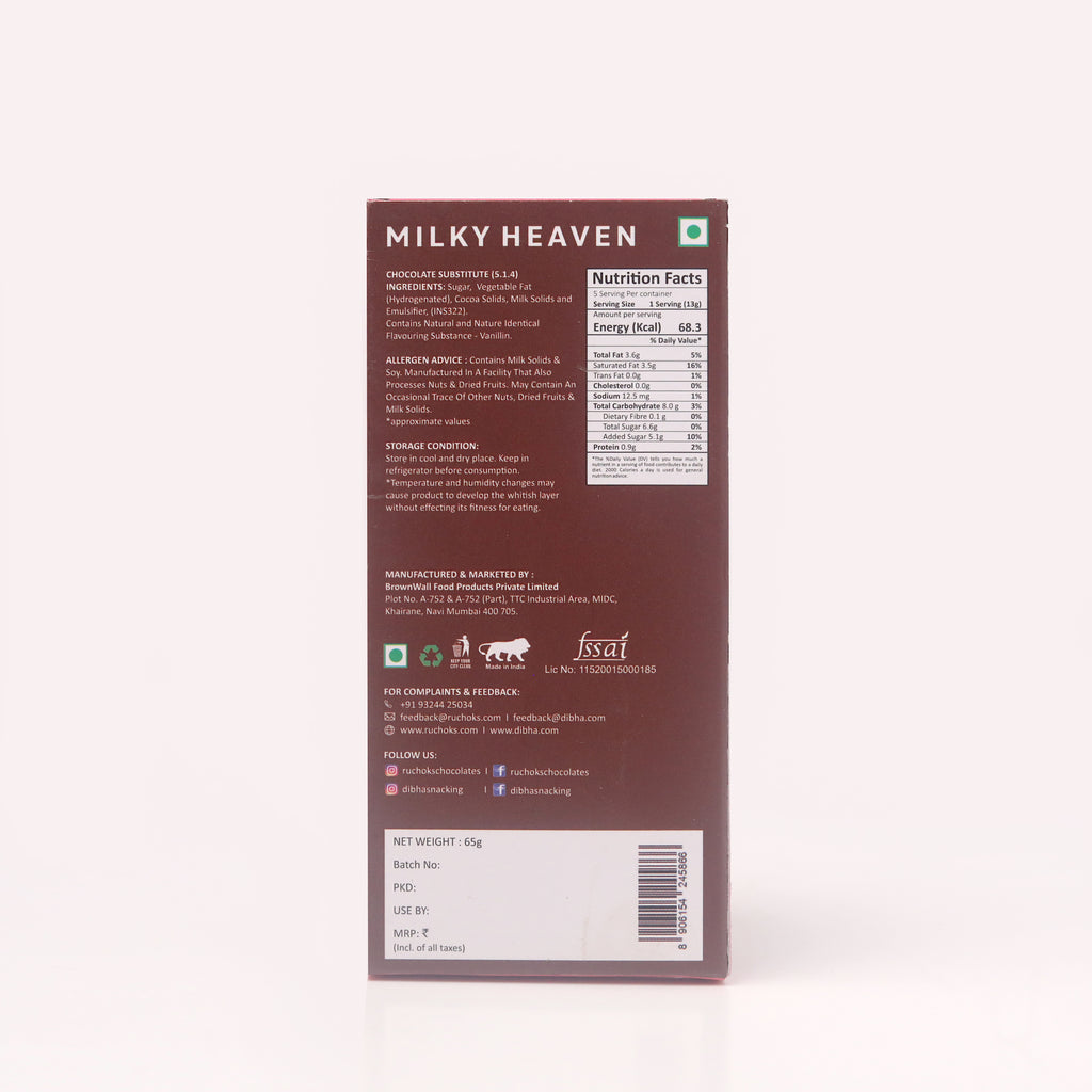 Milky Heaven Chocolate Bar