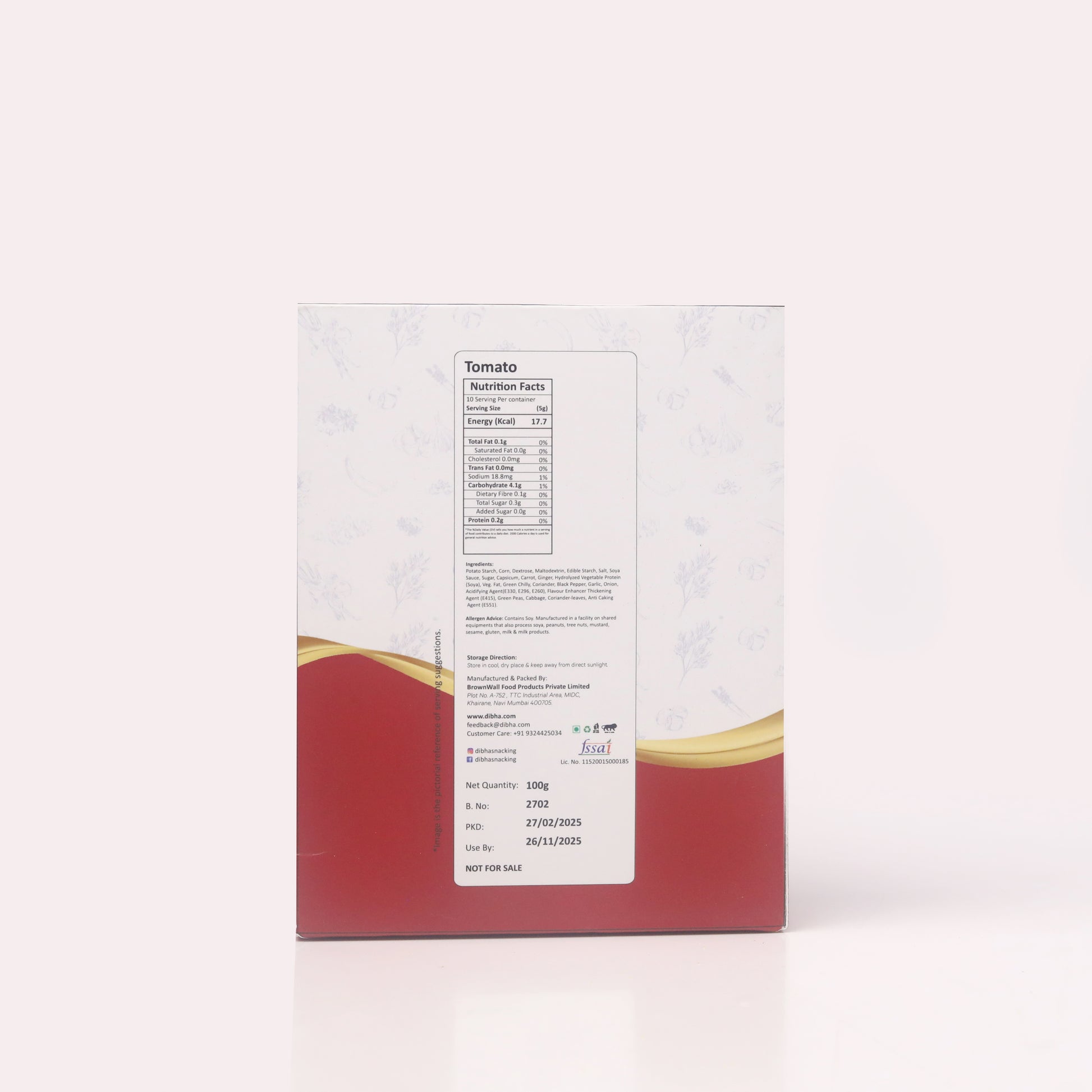 Instant Tomato Soup - Set of 10 Sachets