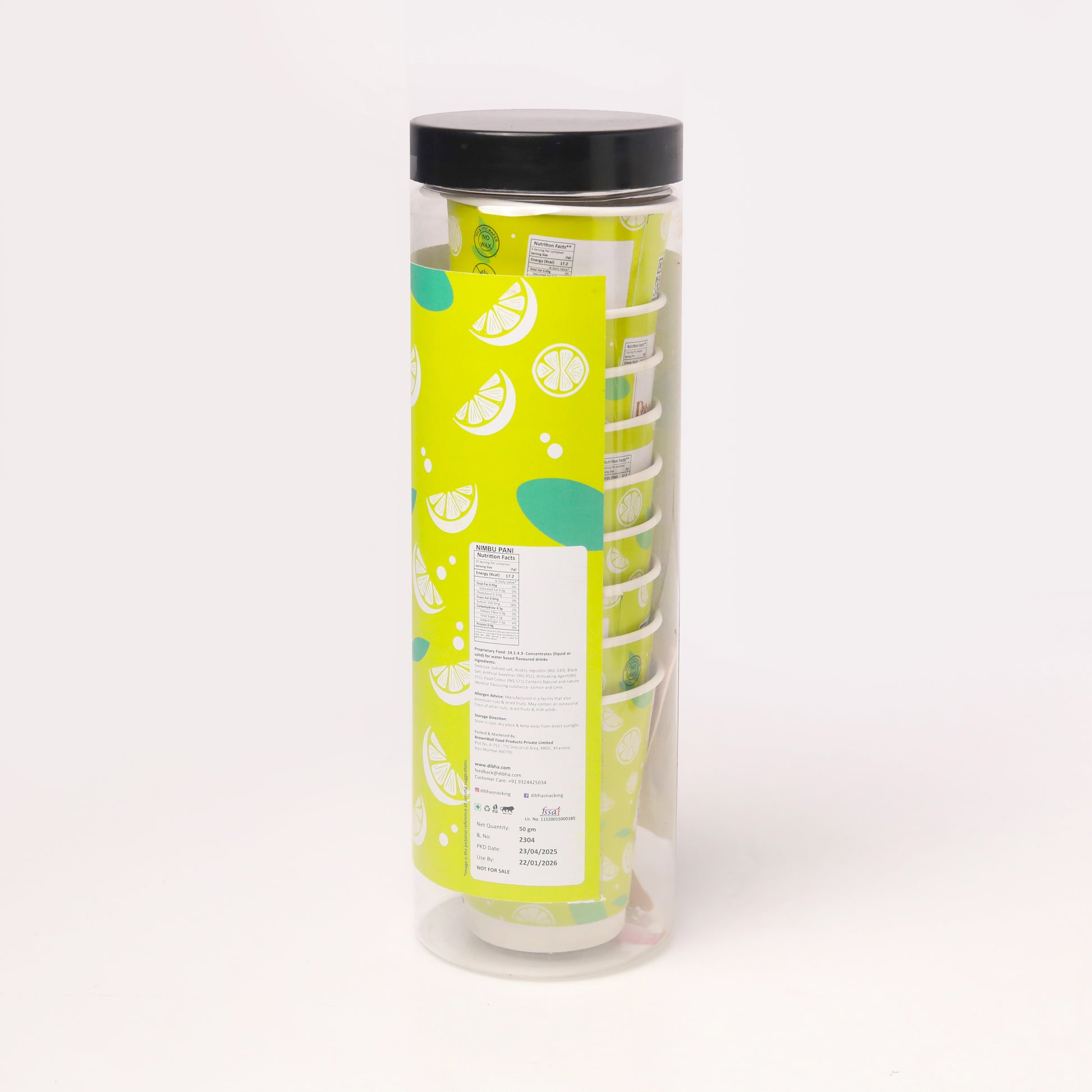 Instant Nimbu Pani Juice - Set of 10 Cups