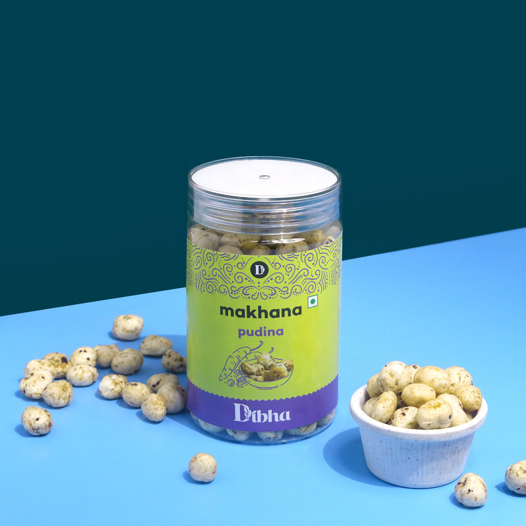 DIBHA - HONEST SNACKING Pudina Flavoured Makhana, 55g