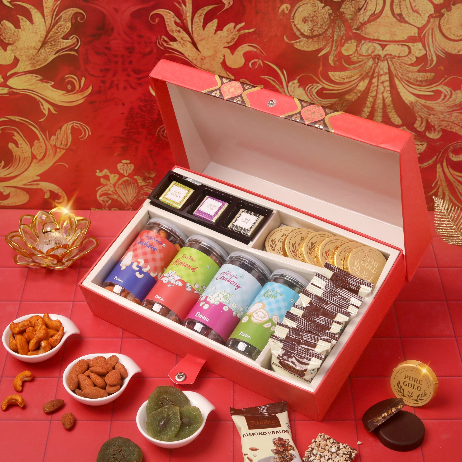 Premium Diwali Chocolate + Dry Fruit Combo Box - Ph5