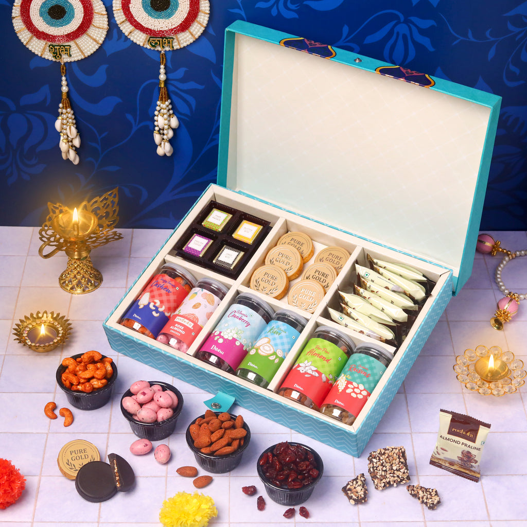Premium Diwali Chocolate + Dry Fruit Hamper - PH4