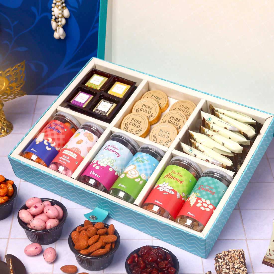 Premium Diwali Chocolate + Dry Fruit Hamper - PH4