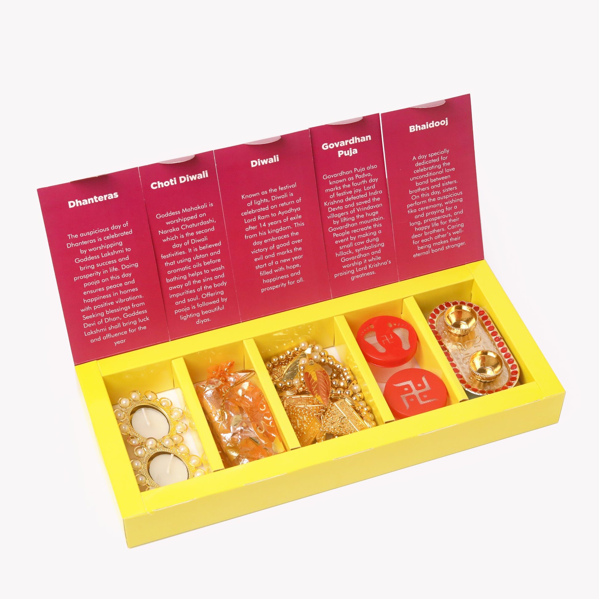 Ruchoks Premium Pooja Kit 5 Days Celebration With Cracker Chocolates