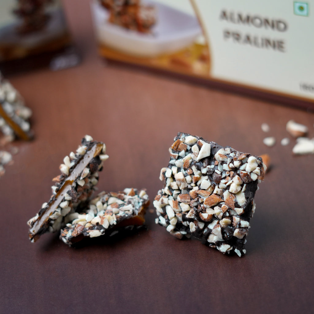 Ruchoks Almond Praline_Premium Chocolate Brittles  (10 Units)