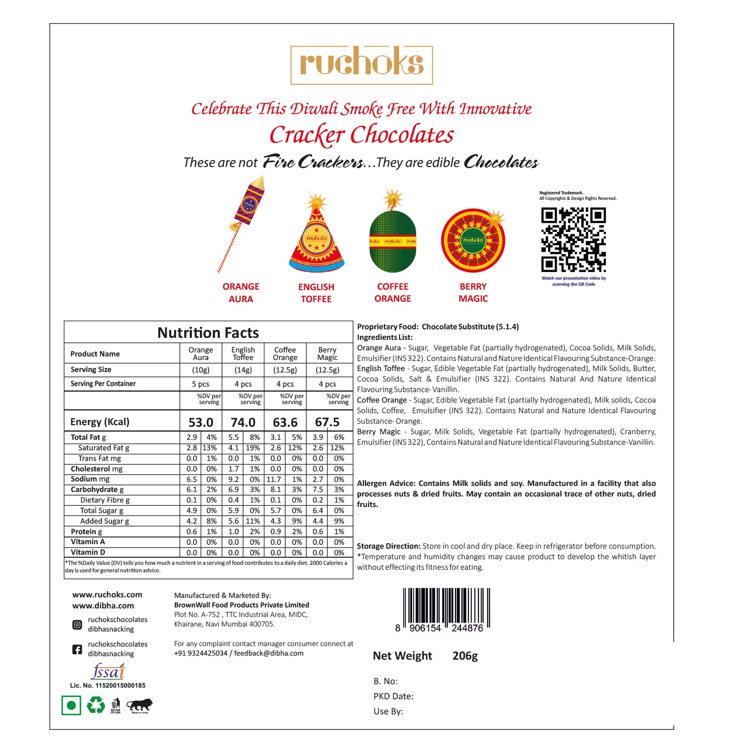 Ruchoks Premium Diwali Box(Kandil) (K6)