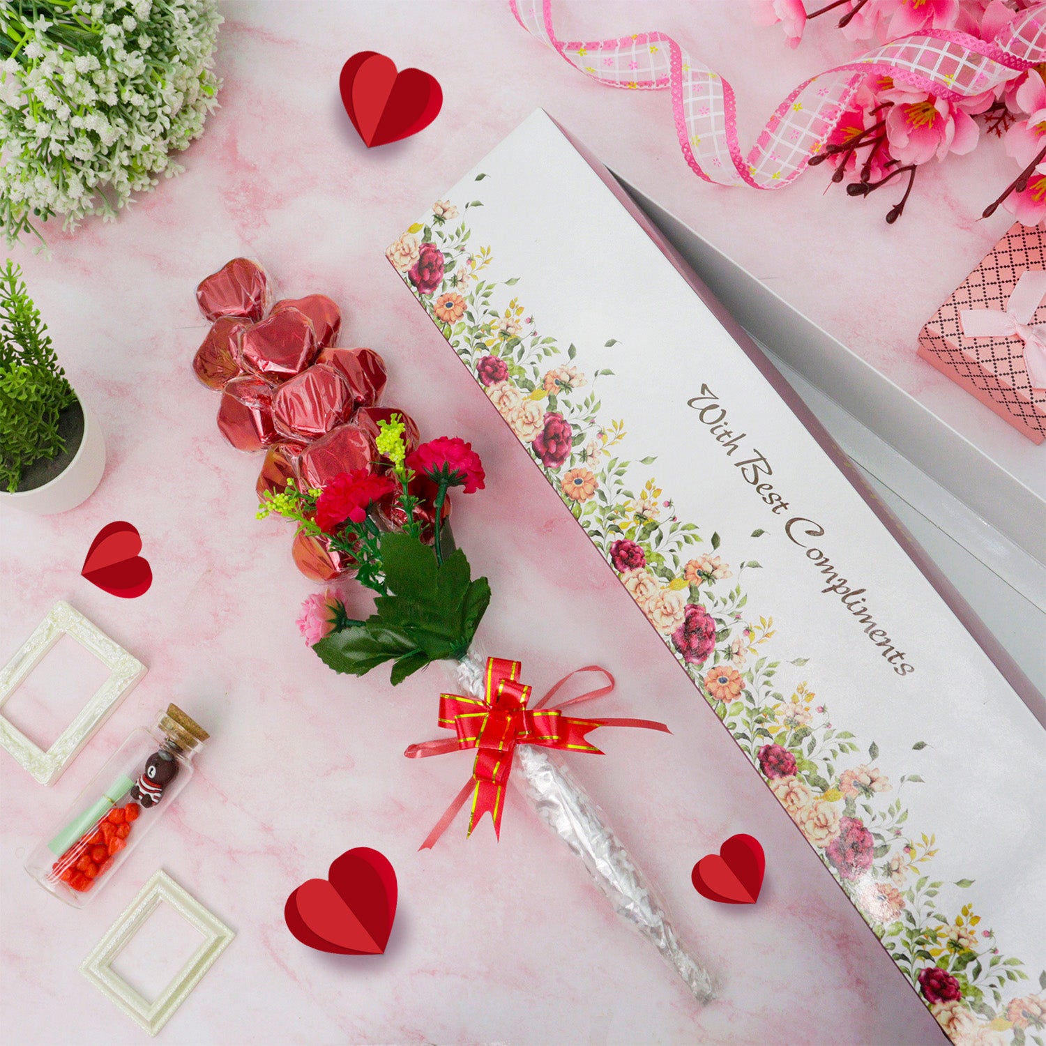 Heart Shape Chocolate Bouquet