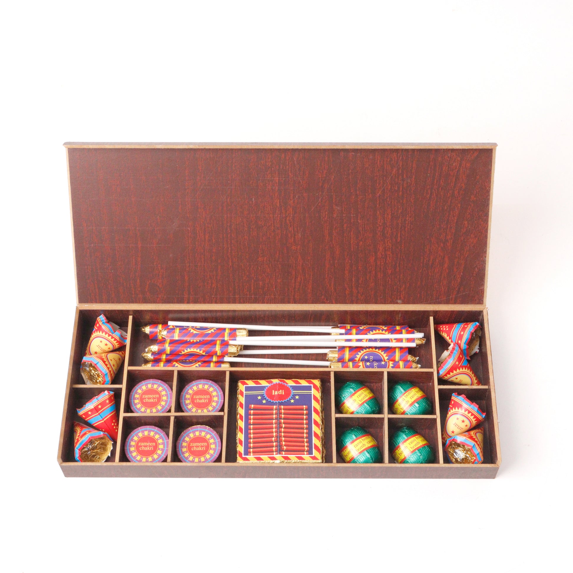 Ruchoks Premium Diwali Cracker Wooden Box (W2)