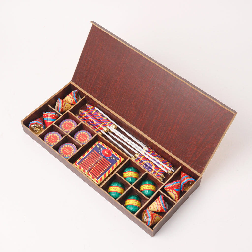 Ruchoks Premium Diwali Cracker Wooden Box (W2)