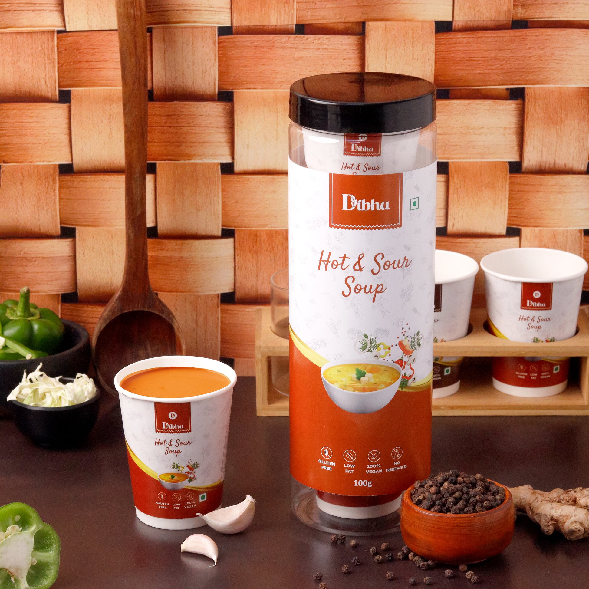 Instant Hot N Sour Soup - Set of 10 Cups