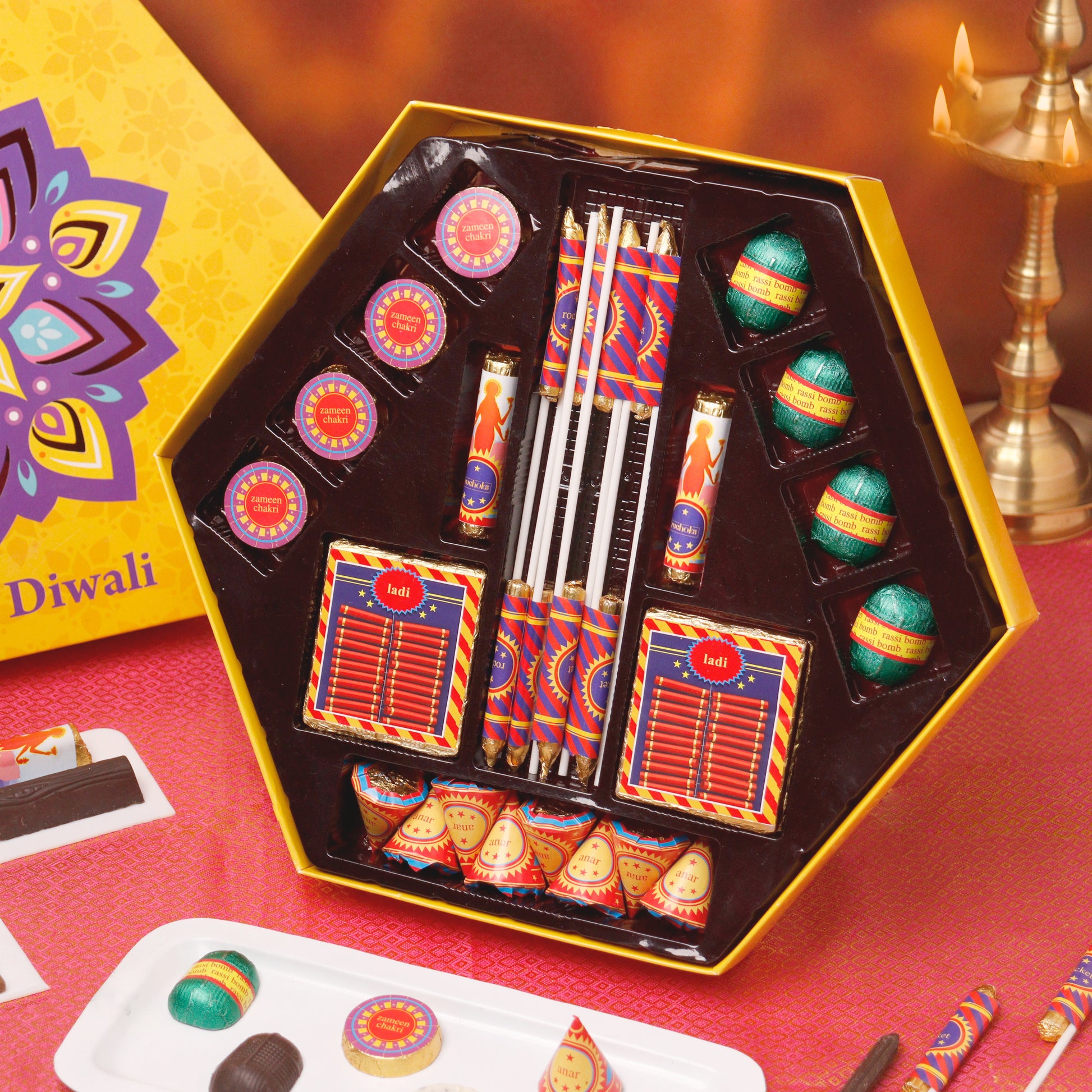 Ruchoks Premium Diwali Box(Kandil) 412 gms (K5)