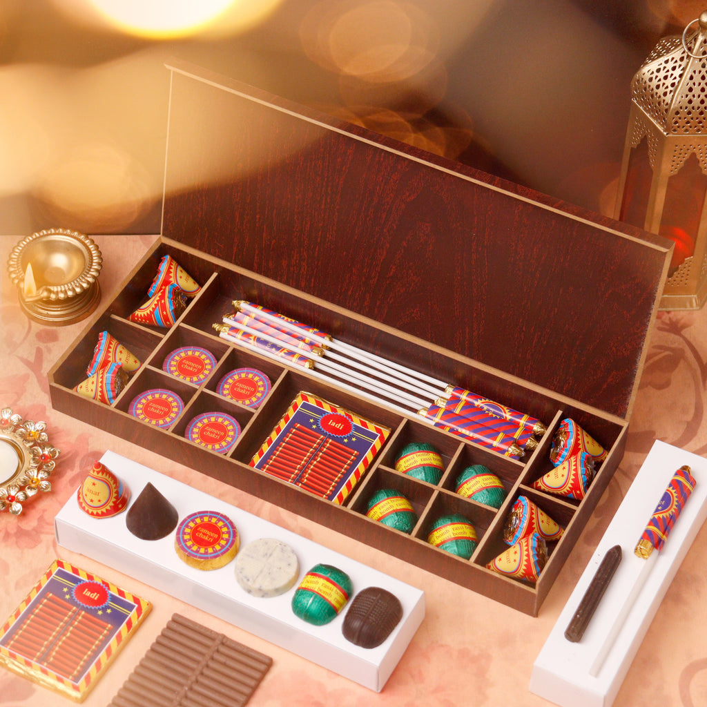 Ruchoks Premium Diwali Cracker Wooden Box (W2)