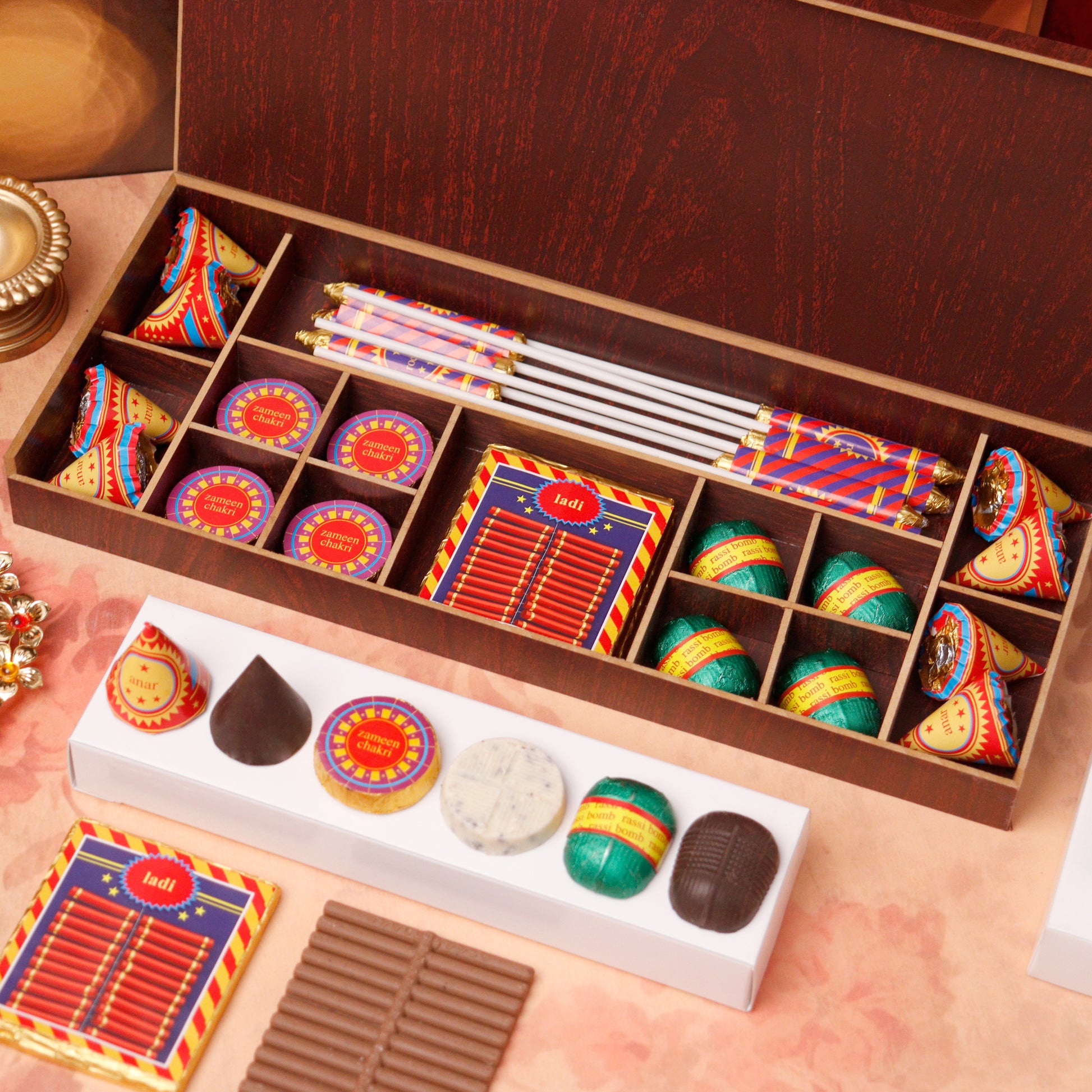 Ruchoks Premium Diwali Cracker Wooden Box (W2)