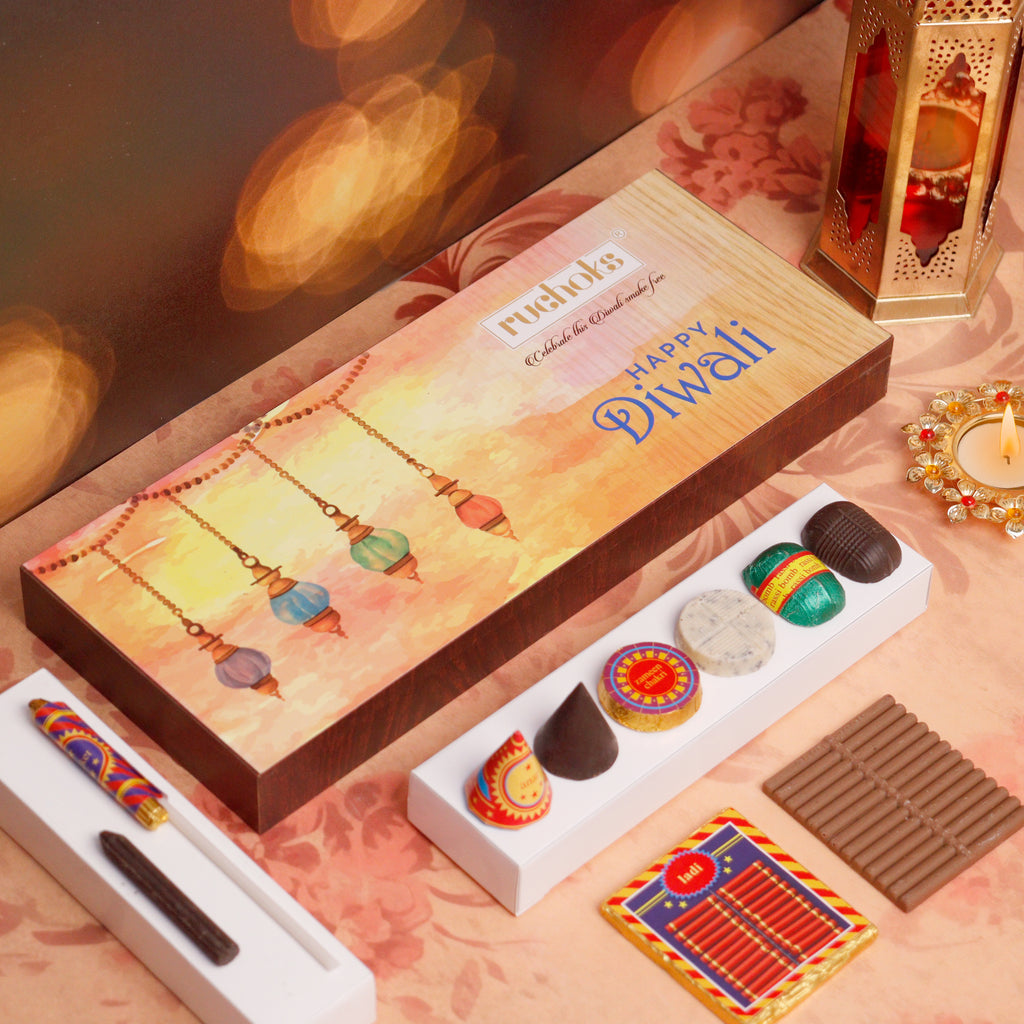 Ruchoks Premium Diwali Cracker Wooden Box (W2)