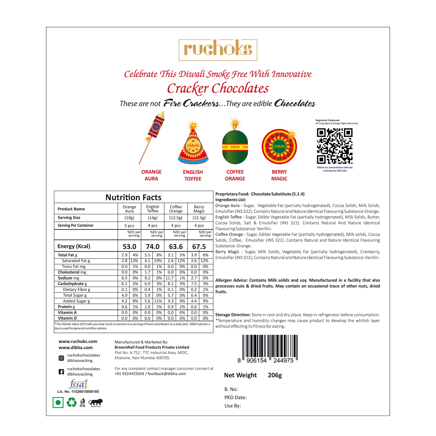 Ruchoks Premium Diwali Cracker Box (P2 + 2)