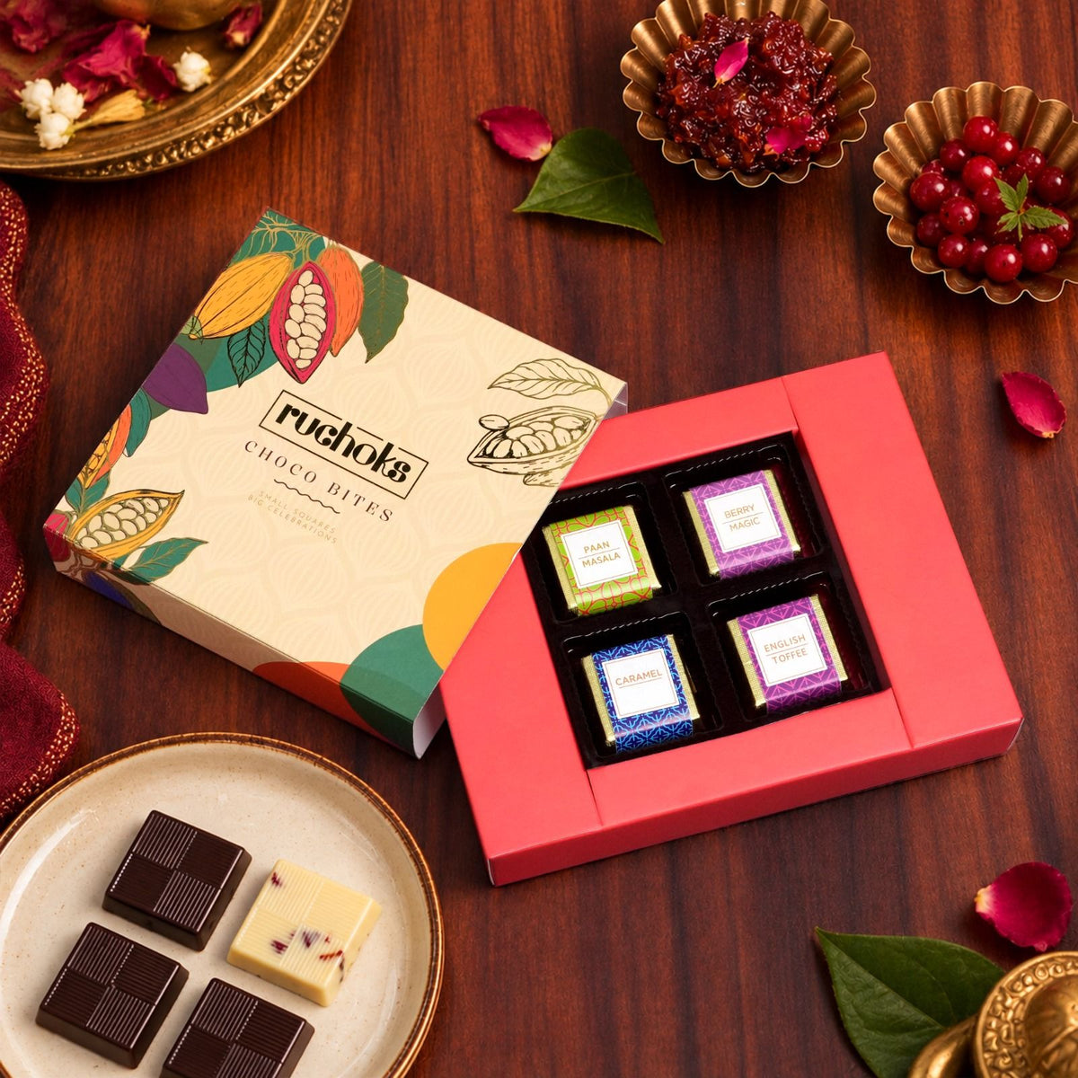 Ruchoks 4pc Choco Diwali Gift Hamper