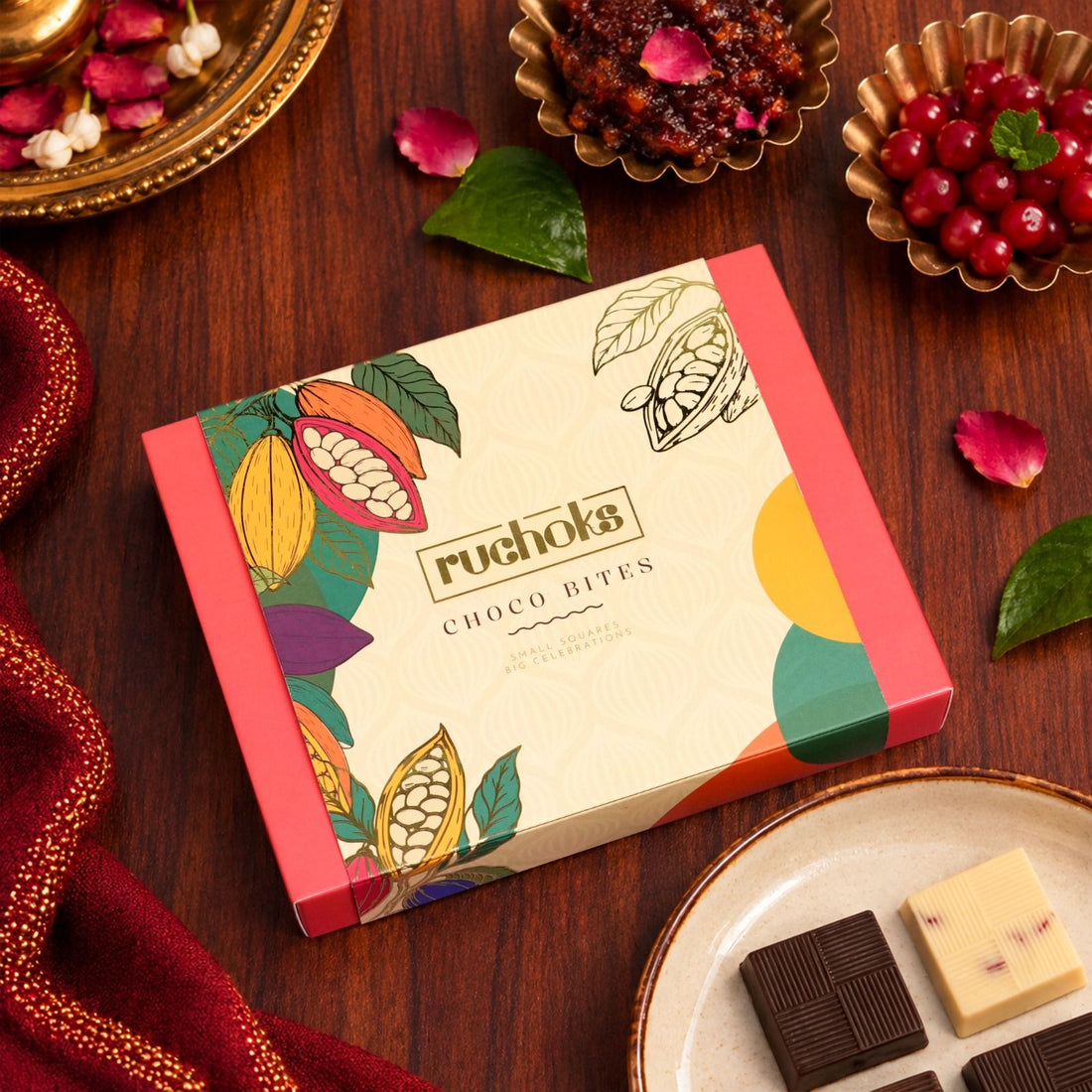 Ruchoks 4pc Choco Diwali Gift Hamper (RU028)