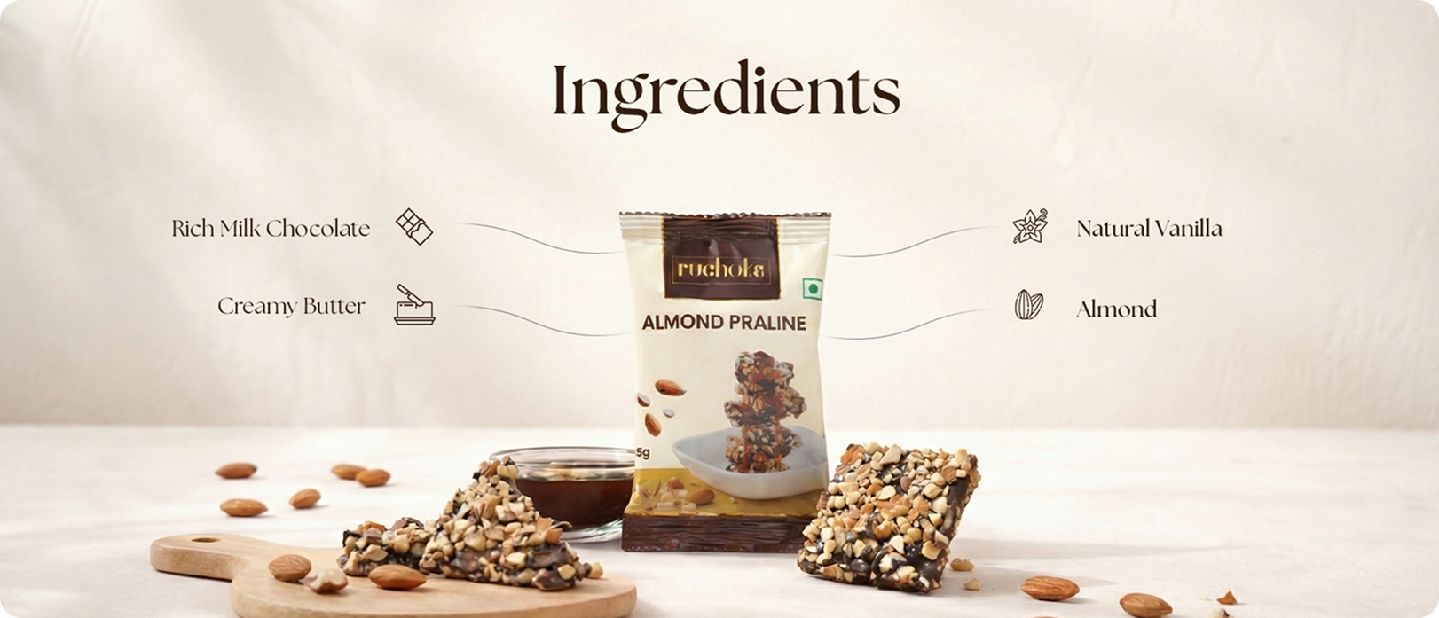 Almond Praline ingredients